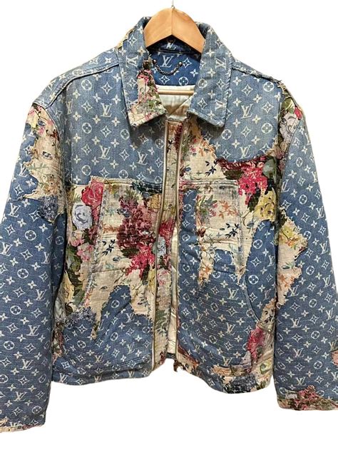 louis vuitton destroyed workwear denim jacket